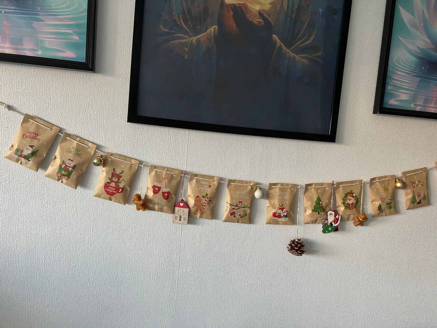 Calendrier de l'avant guirlande lumineuse