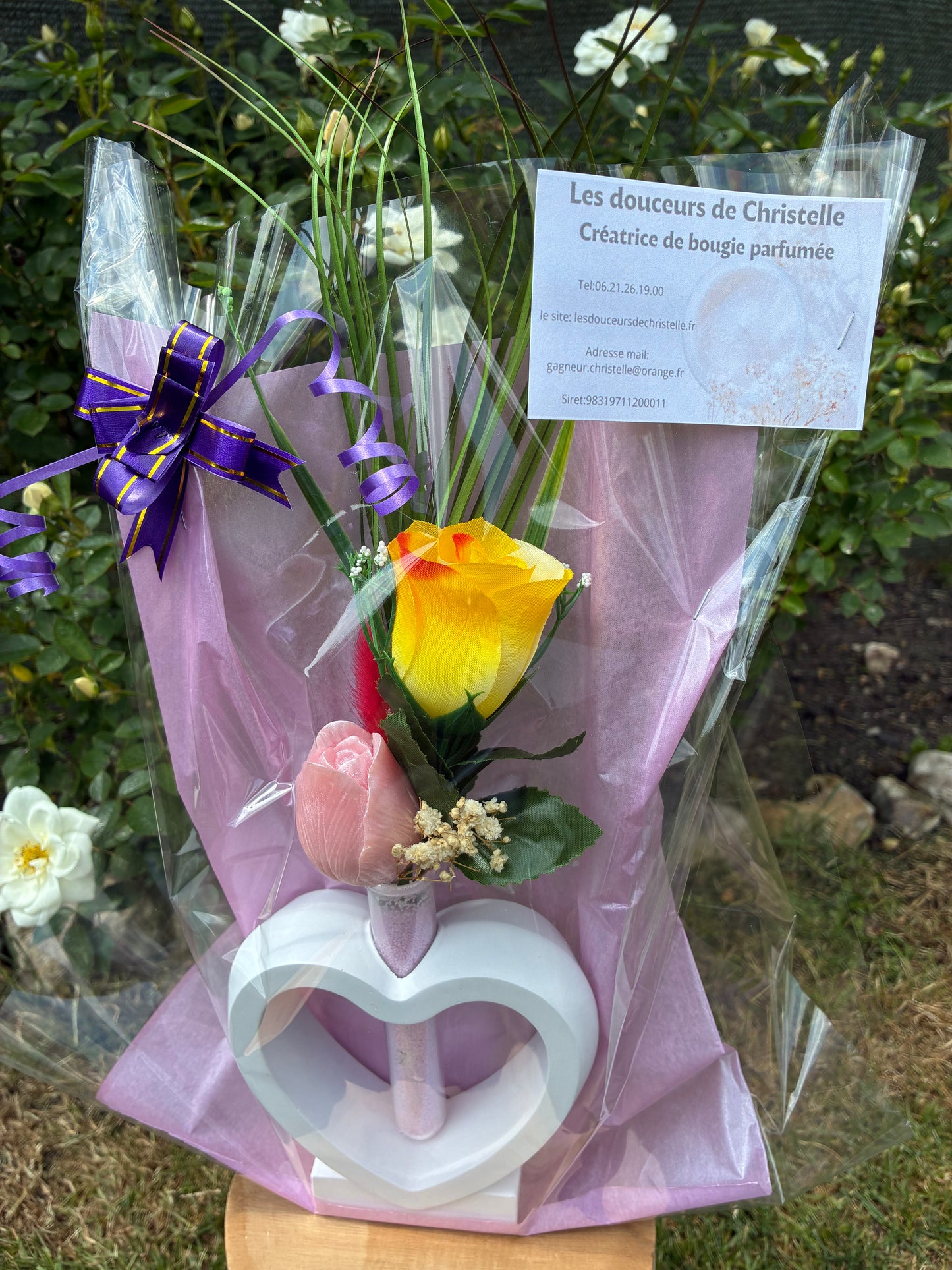 Décoration cœur et fondant parfumée